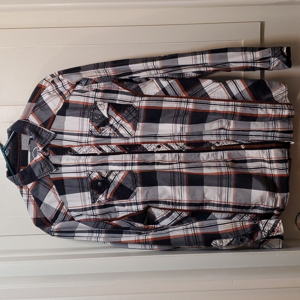 Buckle BKE XL Pearl Snap button up flannel